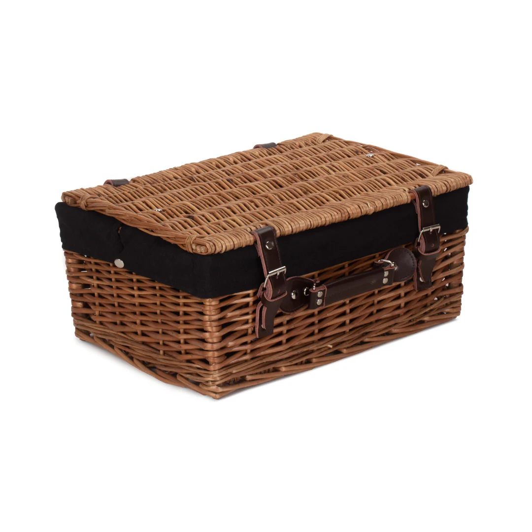 16" Double Steamed Hamper With Black Lining