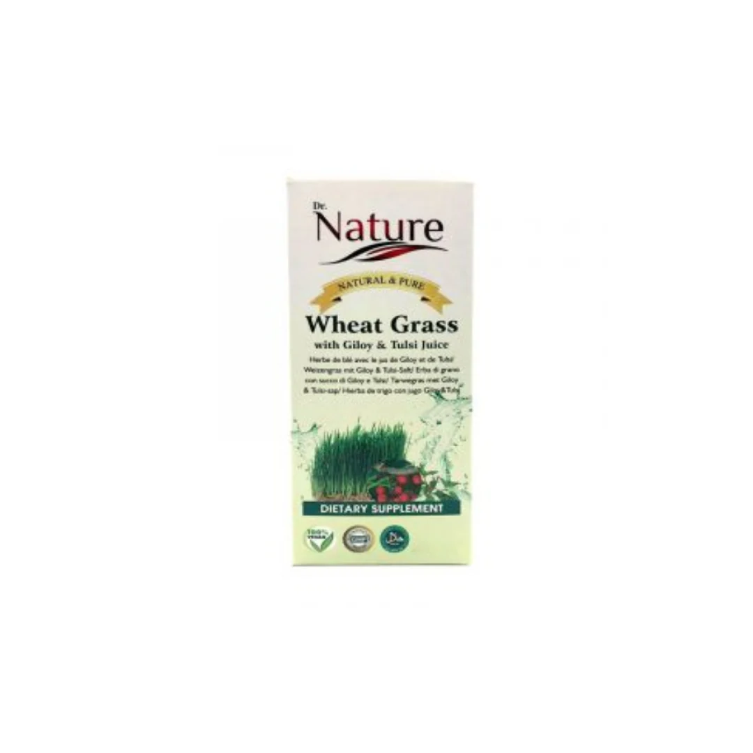 Dr. Nature Wheat Grass with Giloy & Tulsi Juice 500ml x 6 pack
