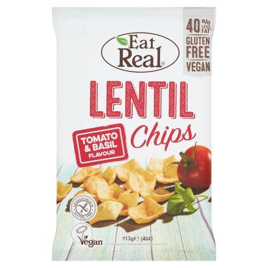Eat Real Lentil Chips Tomato & Basil