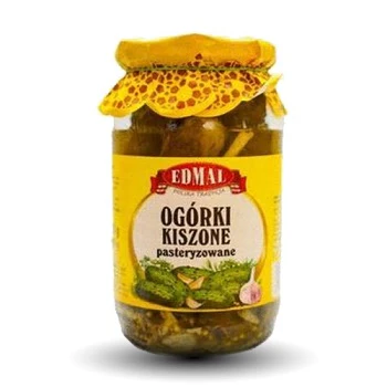8x Edmal Ogorki Kwaszone 820g