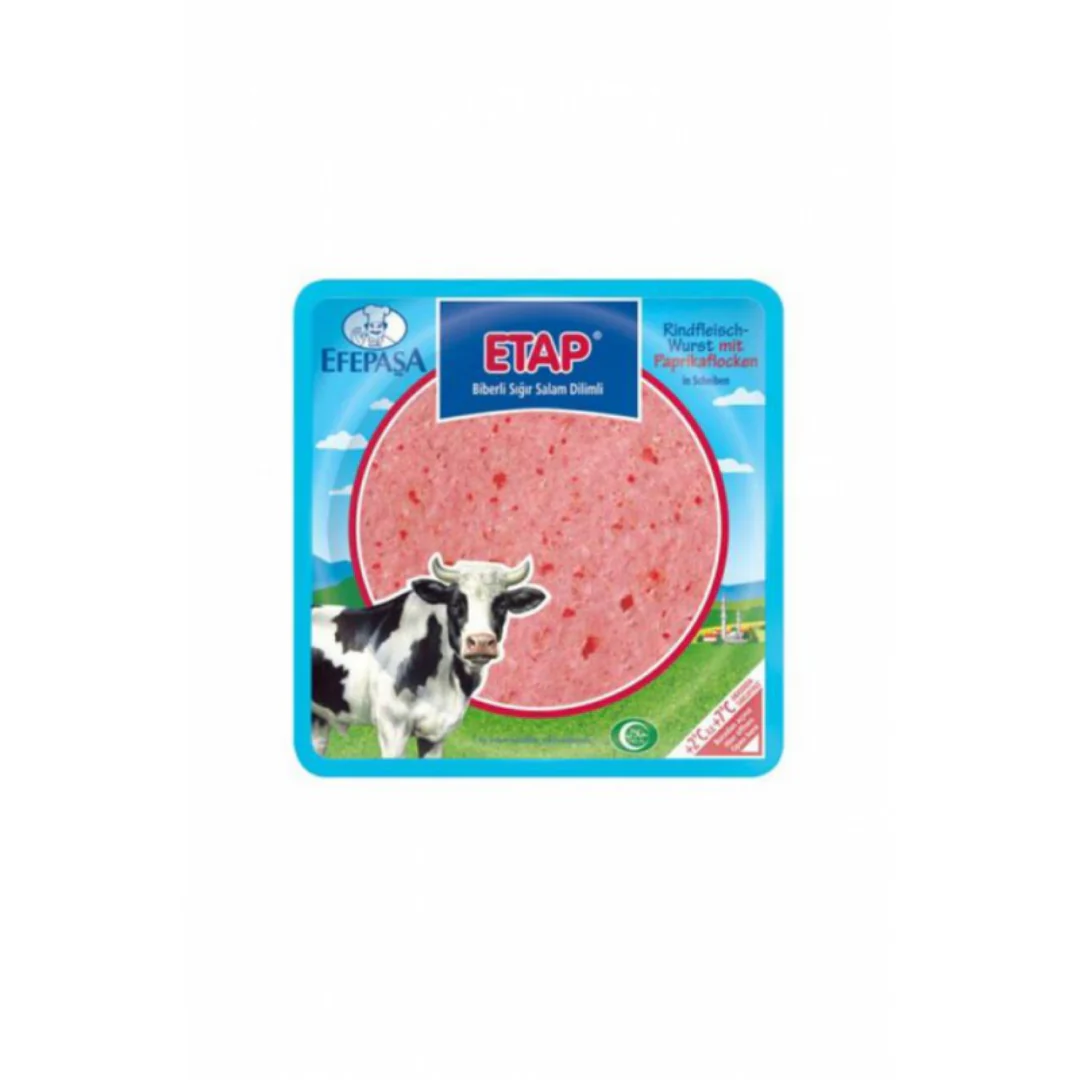 Efepasa Etap Sliced Beef Sausage With Red Pepper 200Gr