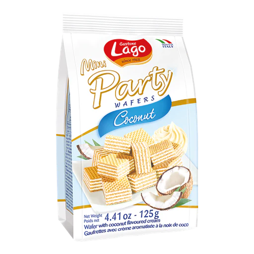 10x Elledi Party Wafers Coconut 250gr