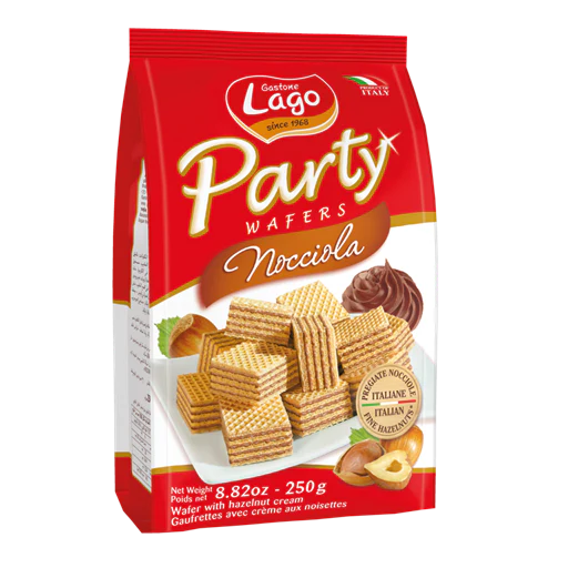 10x Elledi Party Wafers Hazelnut 250gr