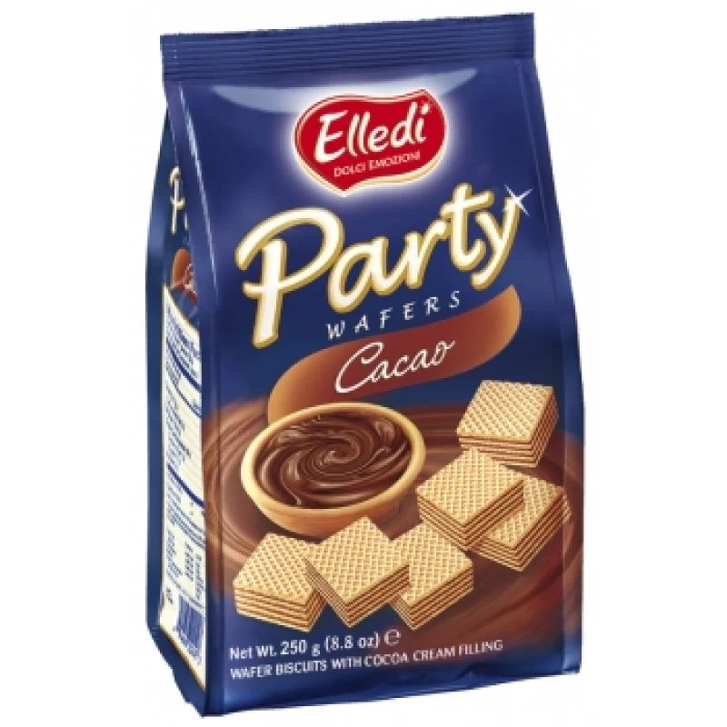 10x Elledi Party Wafers Cacao 250g