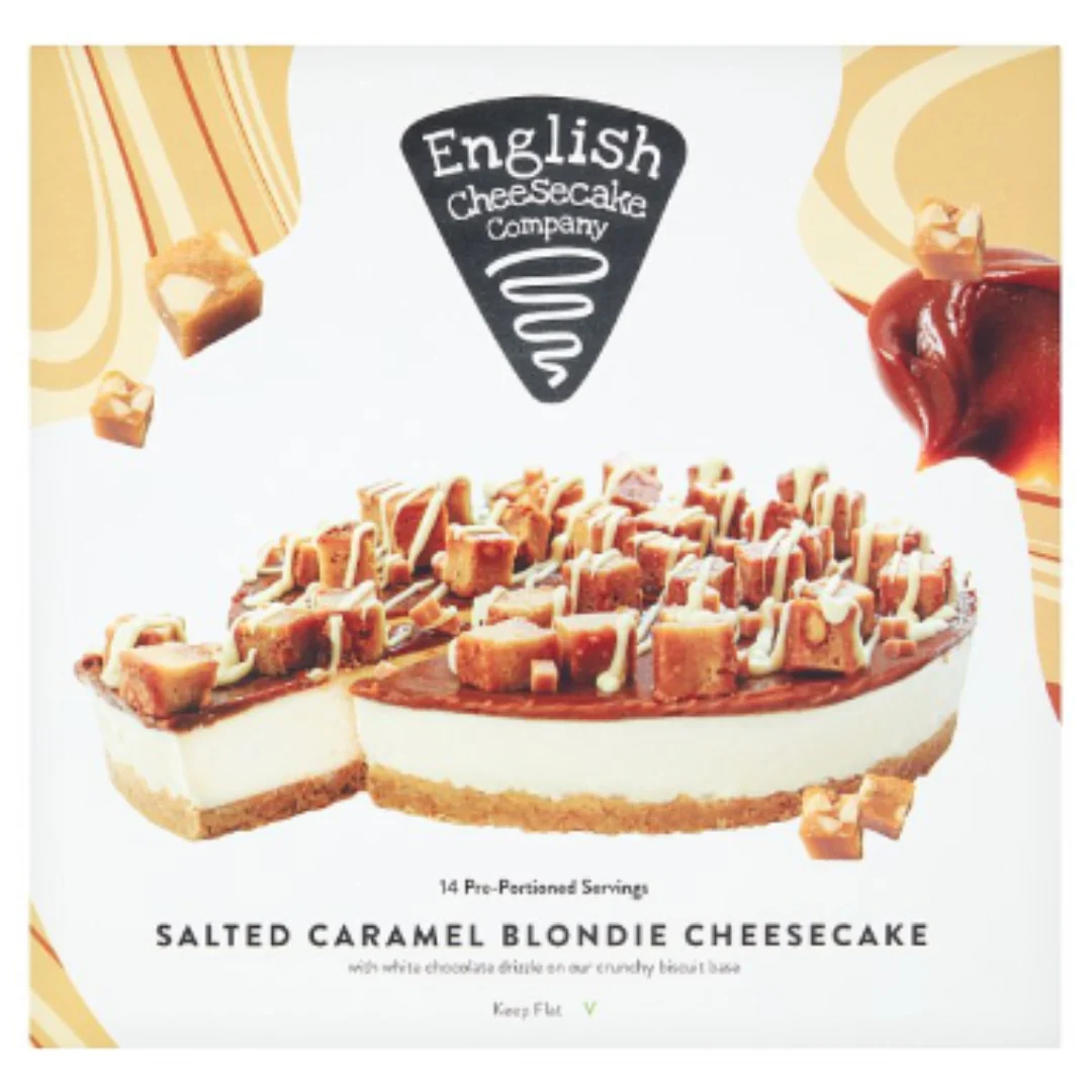 English Cheesecake Company Salted Caramel Blondie Cheesecake 1.890kg x 1 Pack