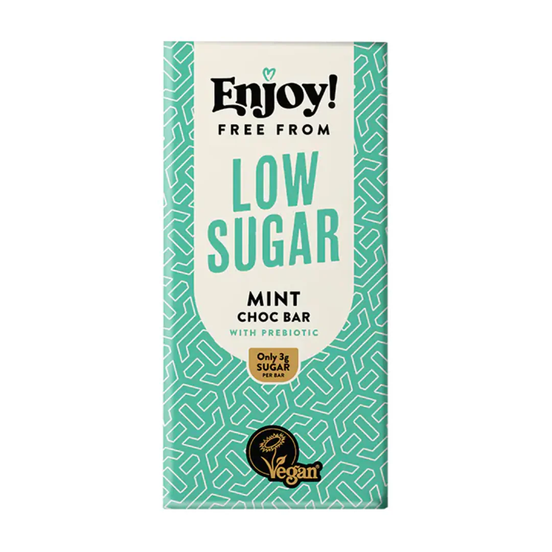 Enjoy Raw Low Sugar Mint Chocolate Bar 70g