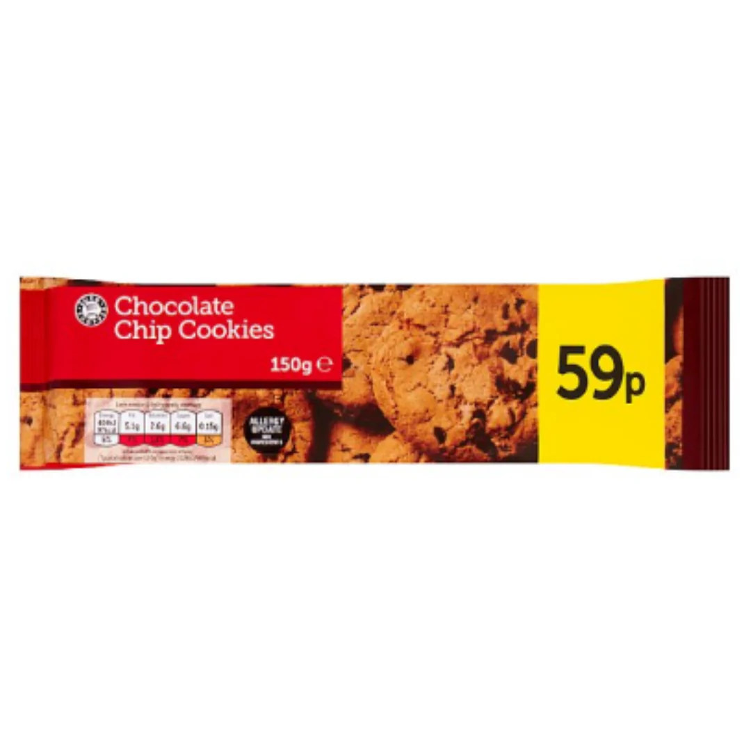 Euro Shopper Chocolate Chip Cookies 150g x Case of 11