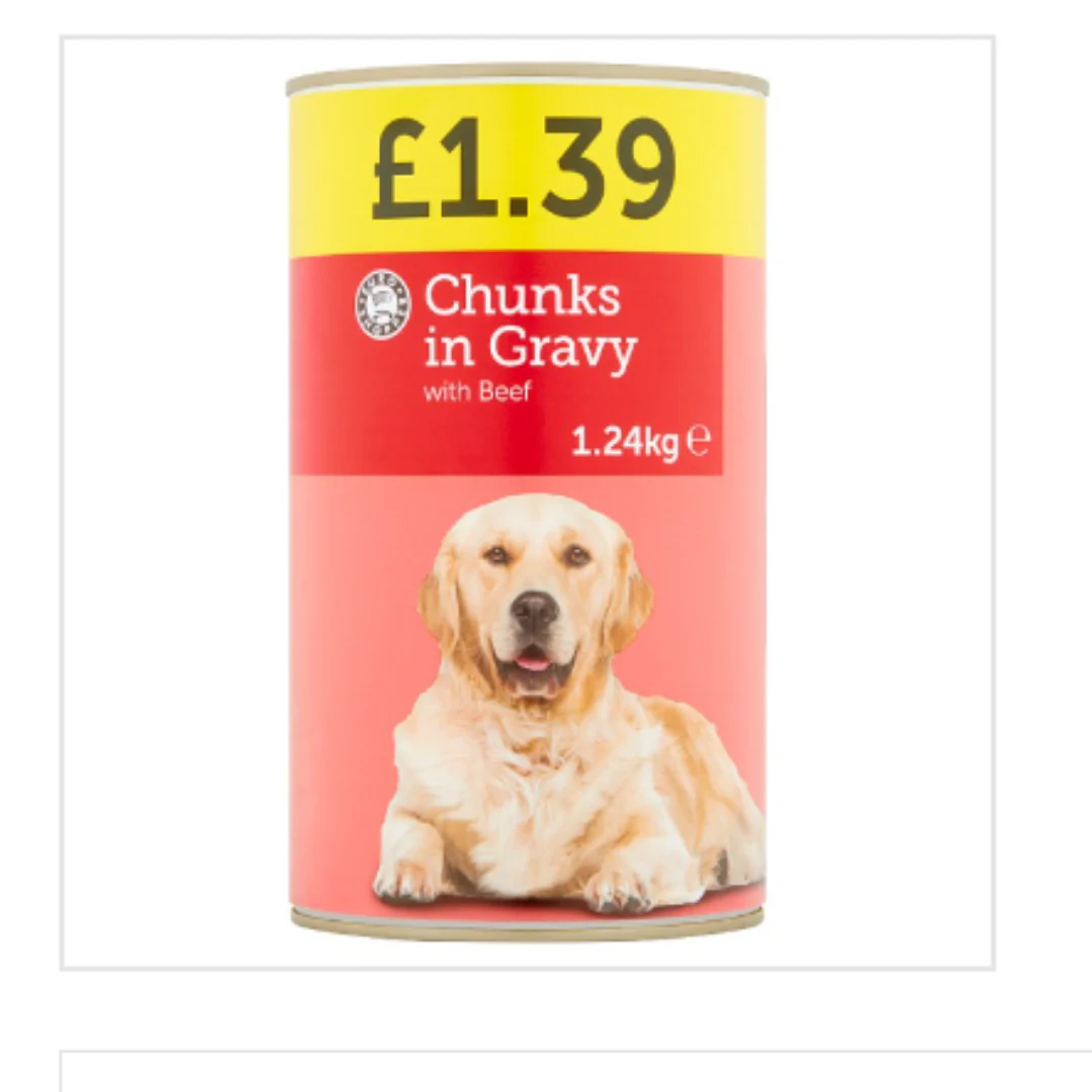 Euro Shopper Chunks in Gravy with Beef 1.24kg x Case of 6