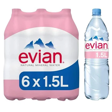 8x Evian Still Water 1.5lt