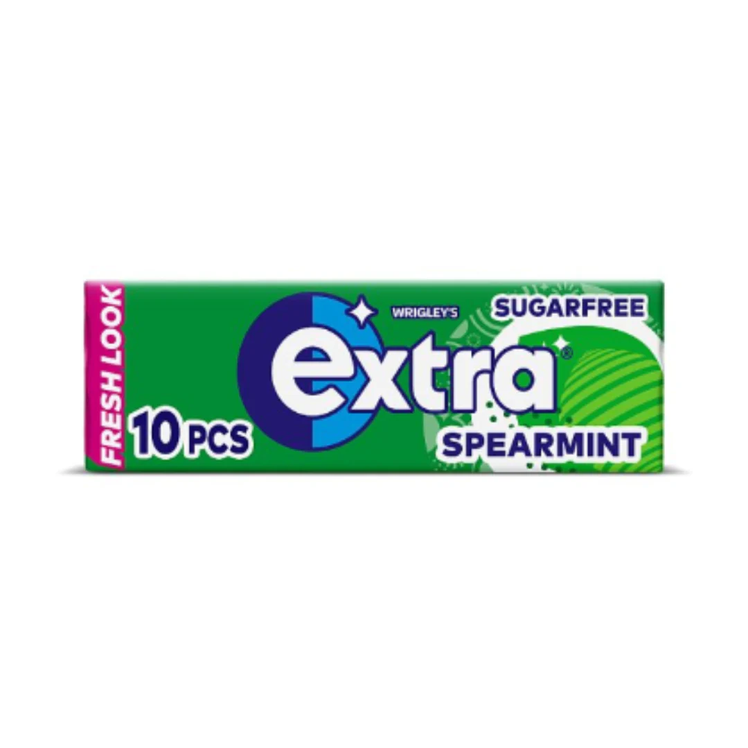 Extra Spearmint Chewing Gum Sugar Free 10 piece x Case of 30