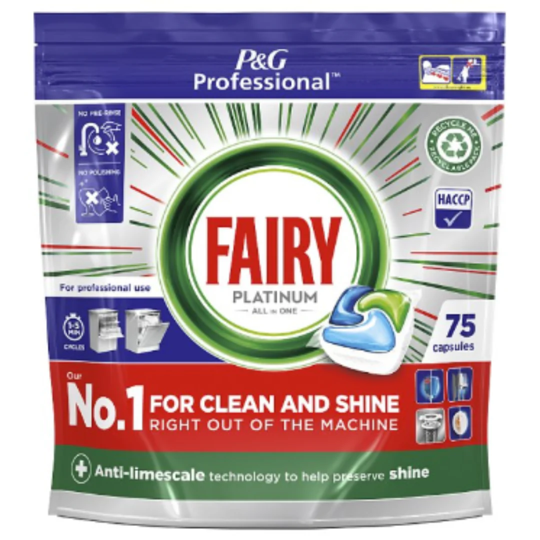 Fairy Platinum Dishwasher Tablets Regular 75 capsules x 1