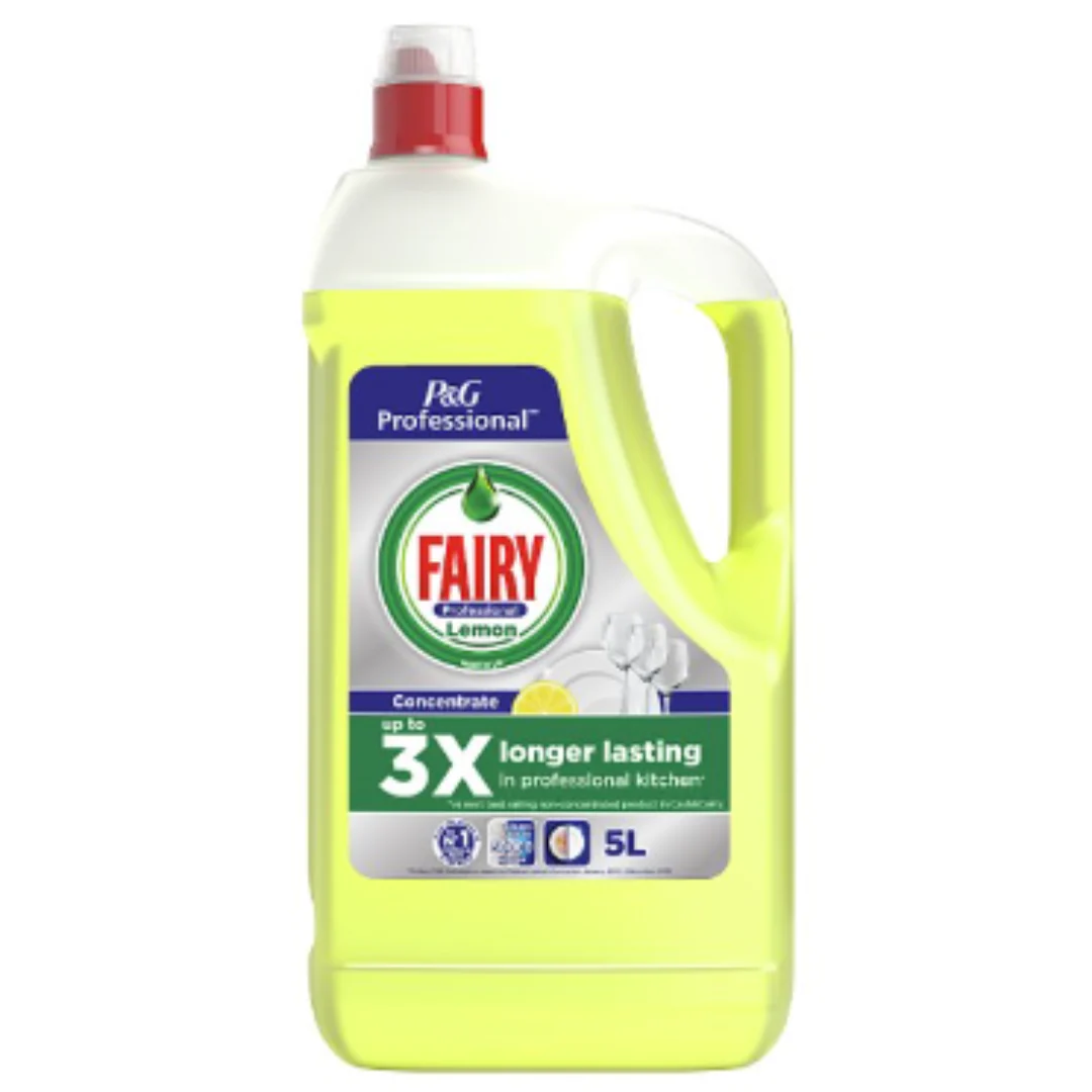 Fairy Professional Concentrated Washing Up Liquid Lemon 5L x 1
