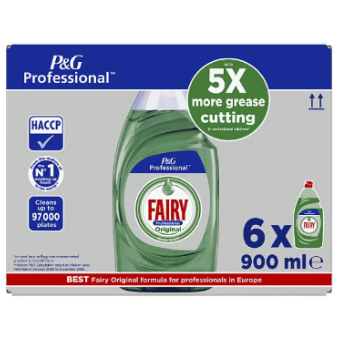 Fairy Professional Concentrated Washing Up Liquid Original 6x900L x 1