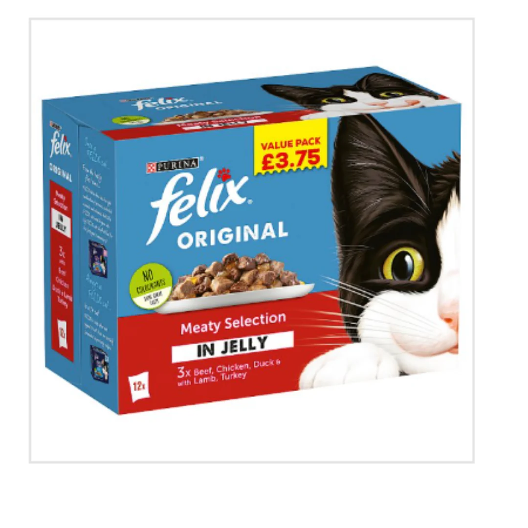 Felix Original Meaty Selection in Jelly 100g x 48 Pouches