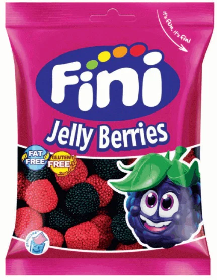 12x Fini Jelly Red &Black Berries Halal (Bag)