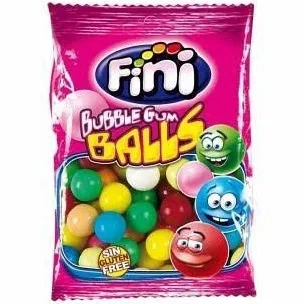 12x Fini Assorted Balls Buble Gum 75gr