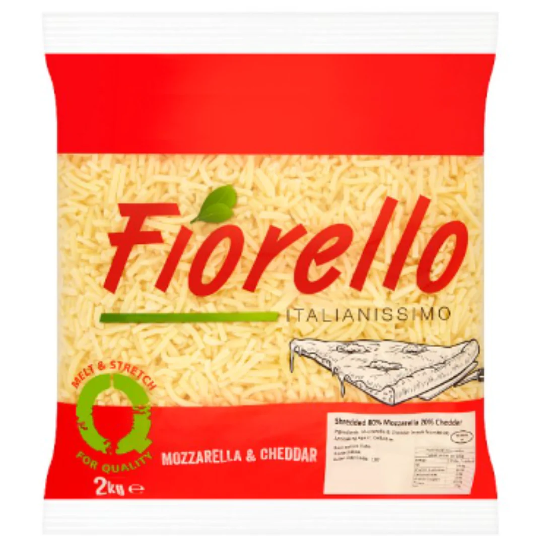 Fiorello Italianissimo Shredded 80% Mozzarella & 20% Cheddar 2kg x 1