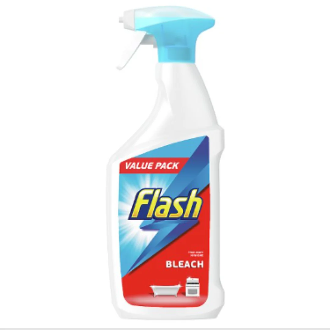 Flash Multi Purpose Bleach Cleaning Spray For Hard Surfaces 750ML x Case of 10
