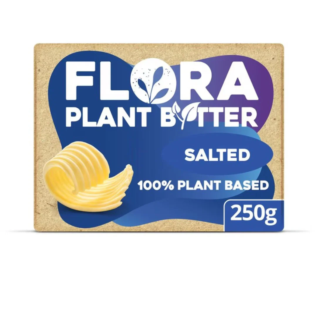 Flora Plant B+tter Salted Vegan Alternative to Butter 250g x 10