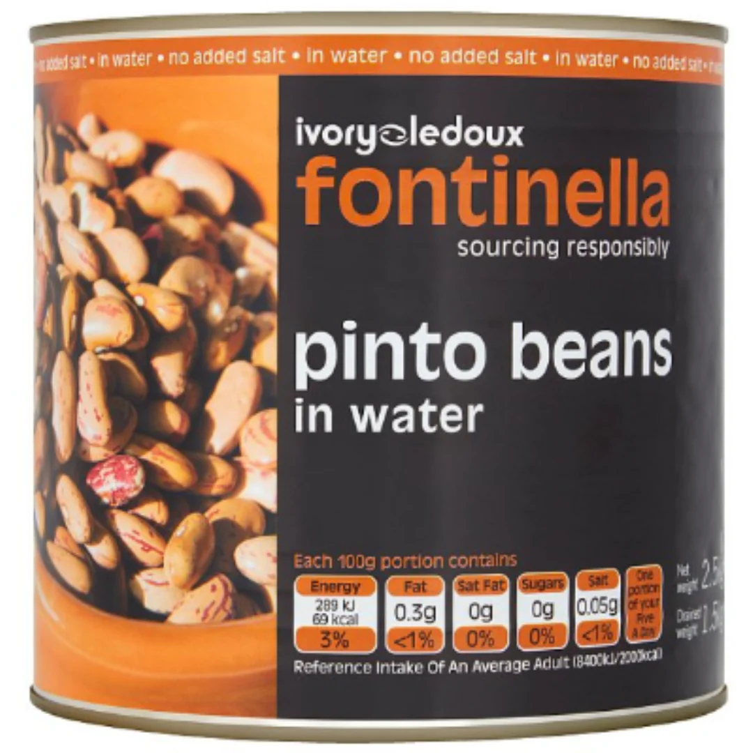 Fontinella Pinto Beans in Water 2500g x 6