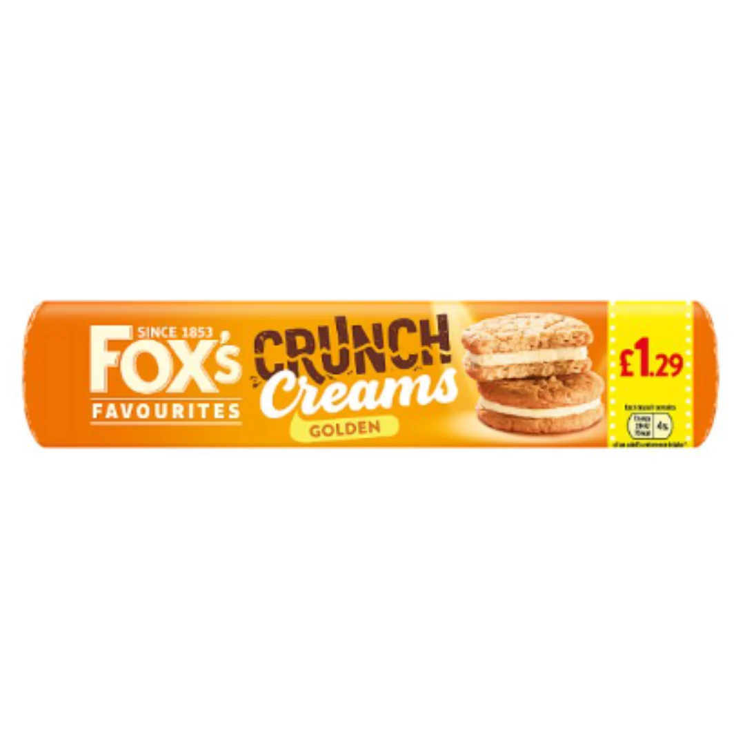 Fox's Favourites Crunch Creams Golden 200g x Case of 12