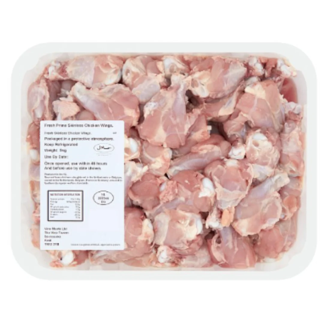 Fresh Prime Skinless Chicken Wings 5kg x 2 Packs