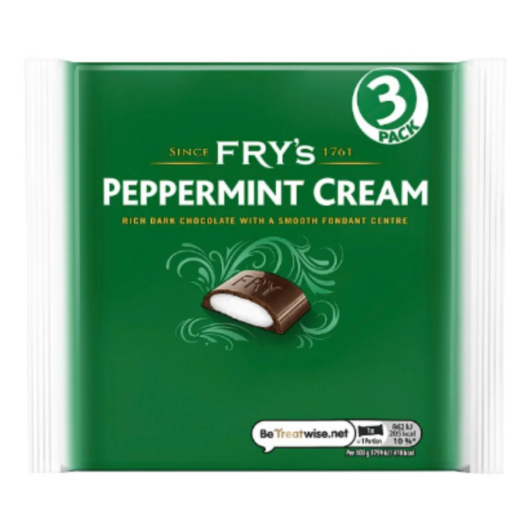 Fry's Peppermint Cream 3 Pack 147g x Case of 16