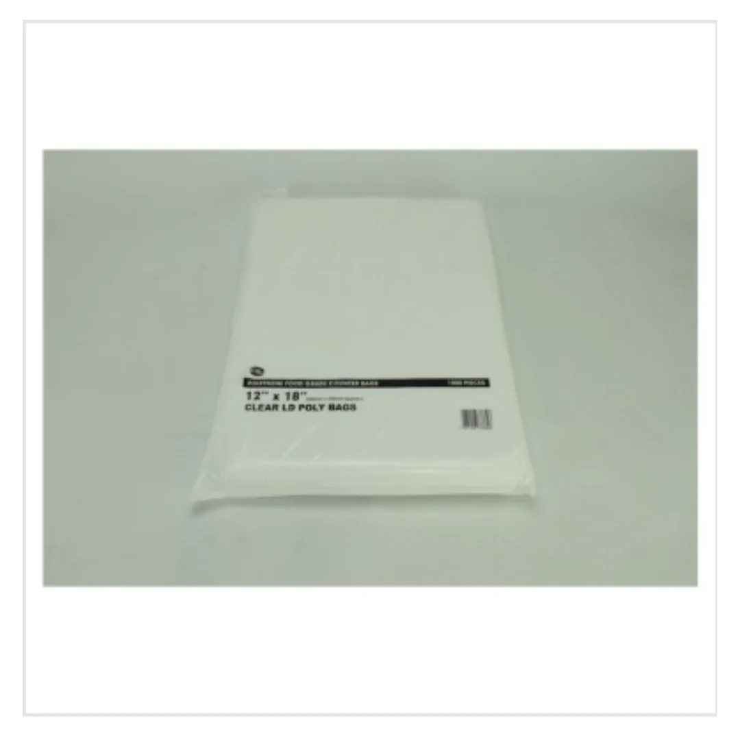FyNite 1000 Clear Polythene Food Grade Counter Bags 12" x 18" | Approx 1000 per Case| Case of 1