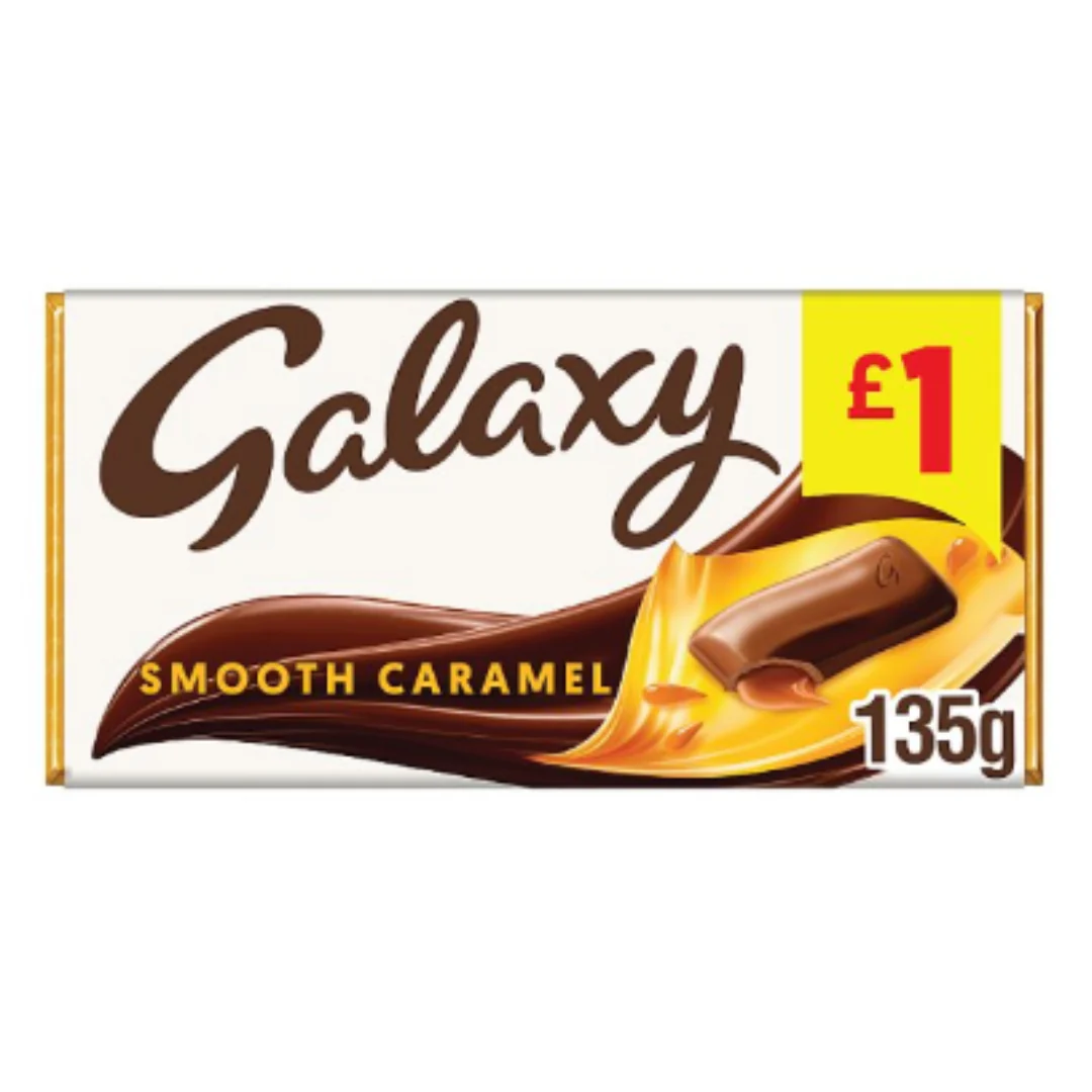 Galaxy Caramel Chocolate Bar 135g x Case of 24