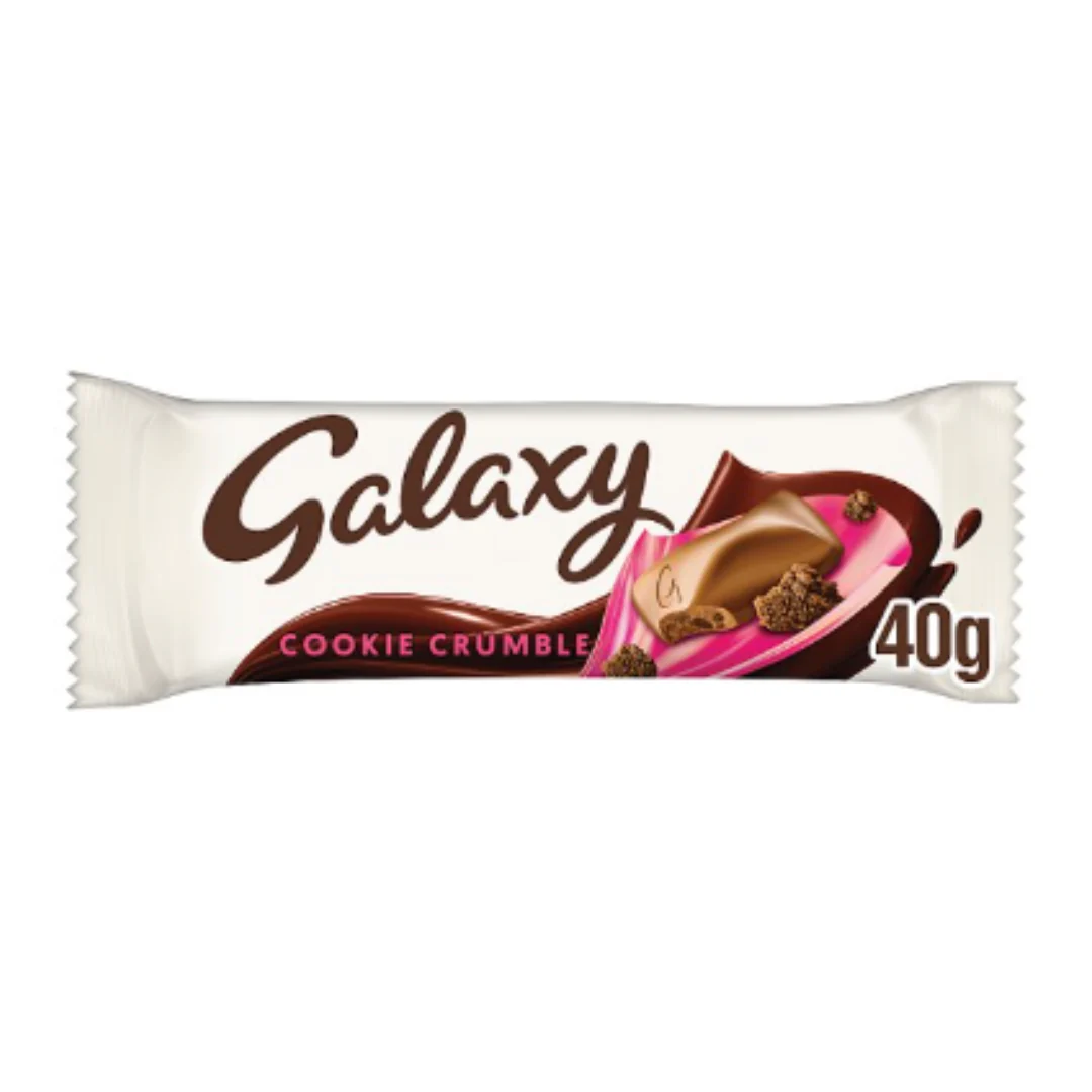 Galaxy Cookie Crumble Chocolate Bar 40g x Case of 24