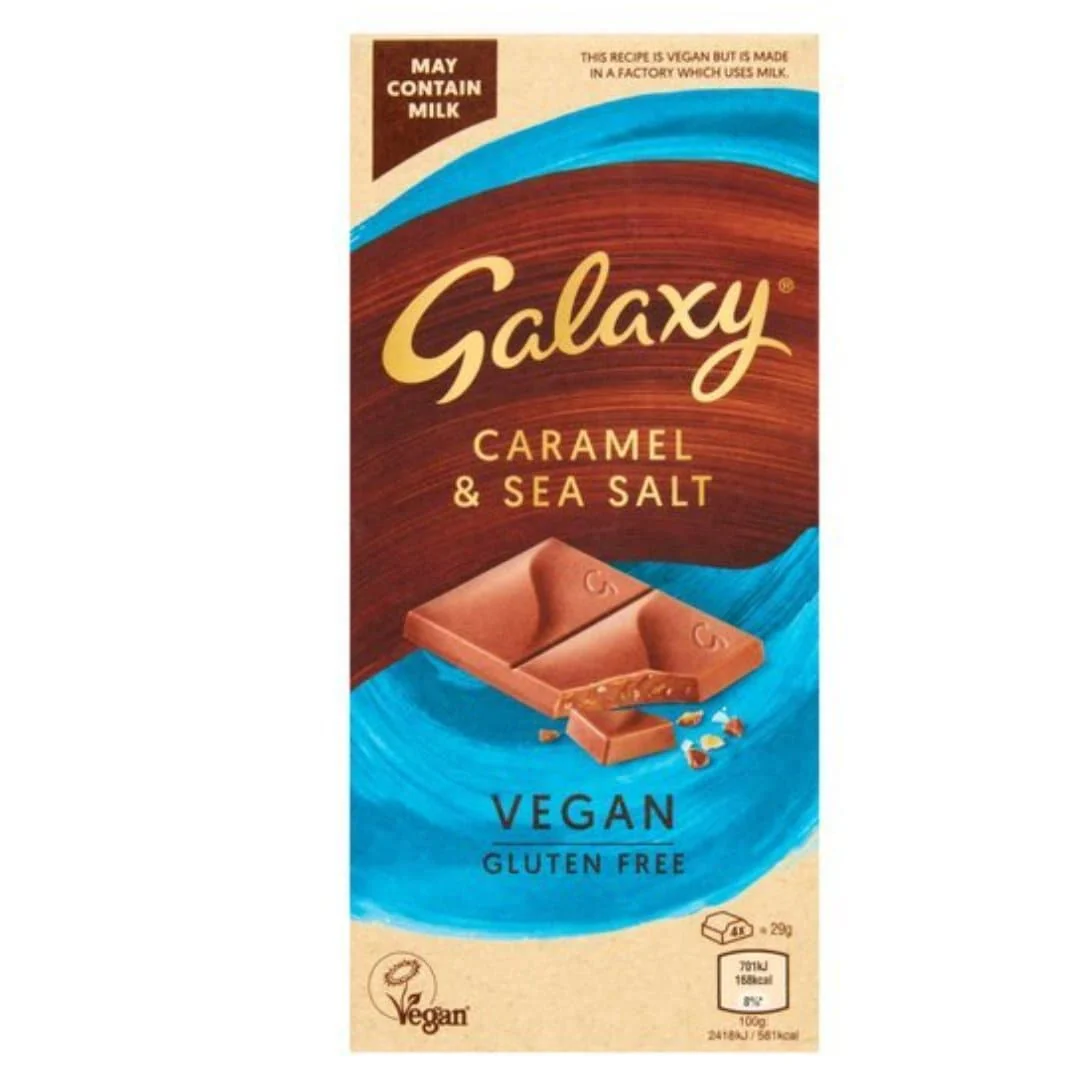 Galaxy Vegan Caramel & Sea Salt Bar 100gr