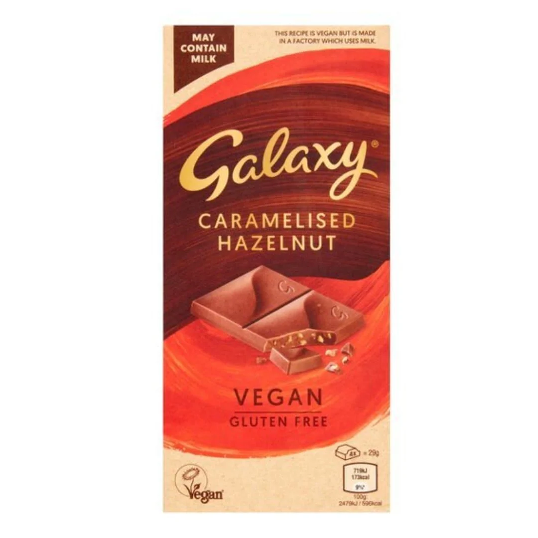 Galaxy Vegan Caramelised Hazelnut Bar 100gr