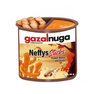 24x Gazalnuga Peanut Butter Cream And Breadsticks 55gr
