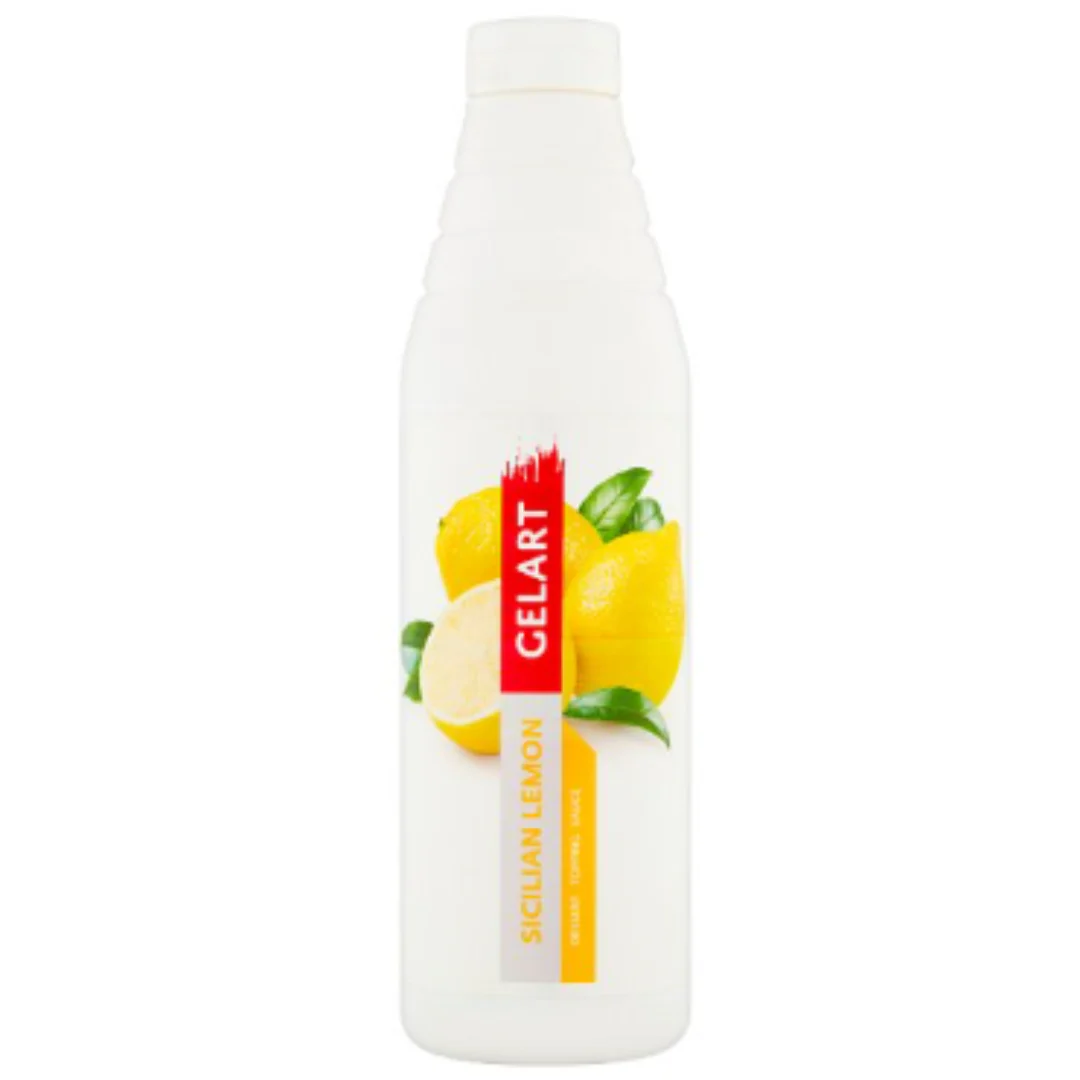 Gelart Sicilian Lemon Dessert Topping Sauce 1000g x 6