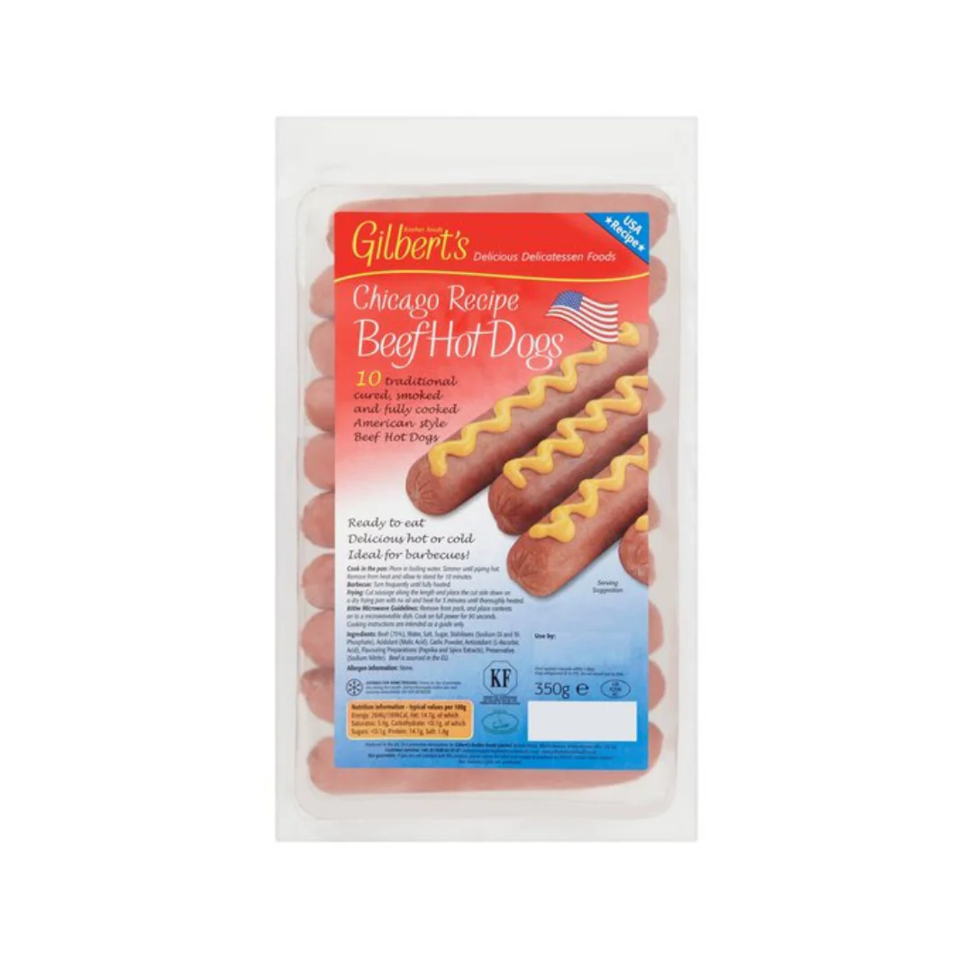 Gilberts American Hot Dogs 350gr