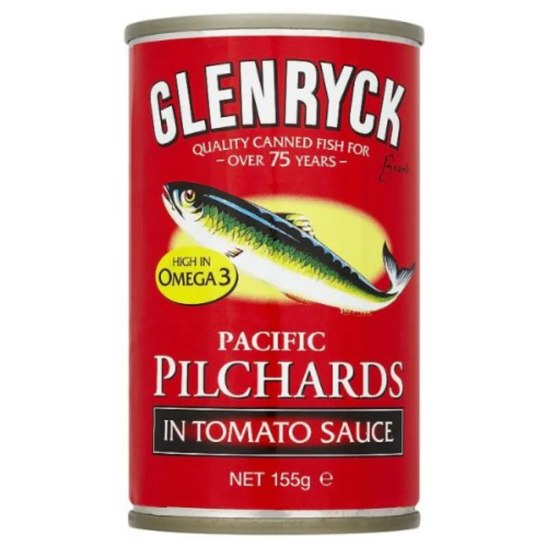 Glenryck Pilchards in Tomato Sauce 12 x 155g