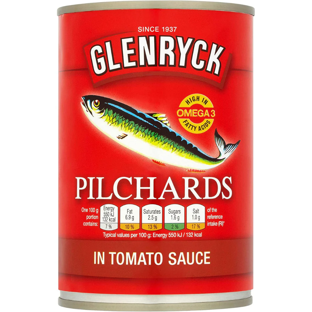 Glenryck Pilchards in Tomato Sauce 12 x 400g