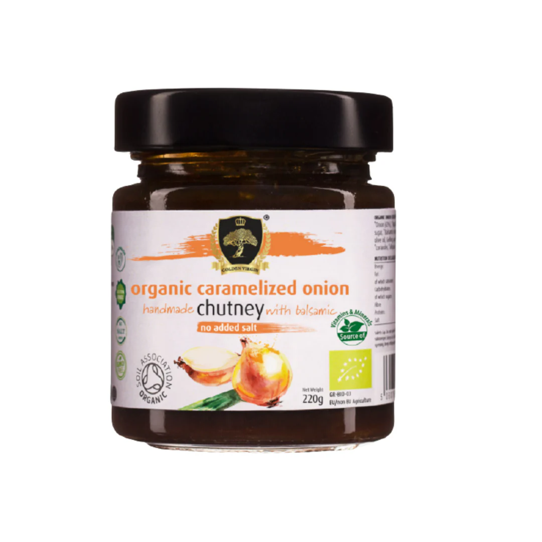 Golden Virgin Organic Caramelized Onion Chutney 220G