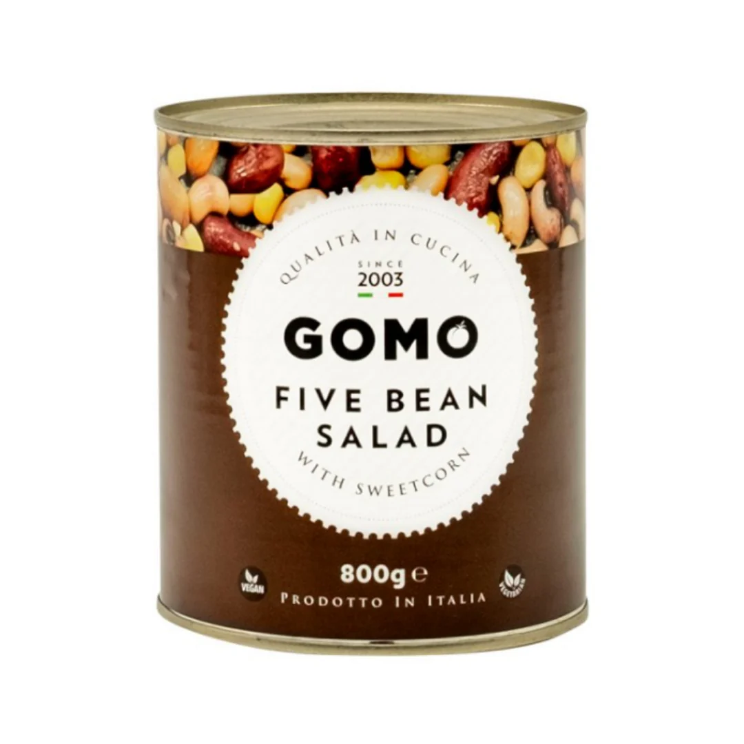 Gomo Five Bean Salad with Sweetcorn 800g x 6