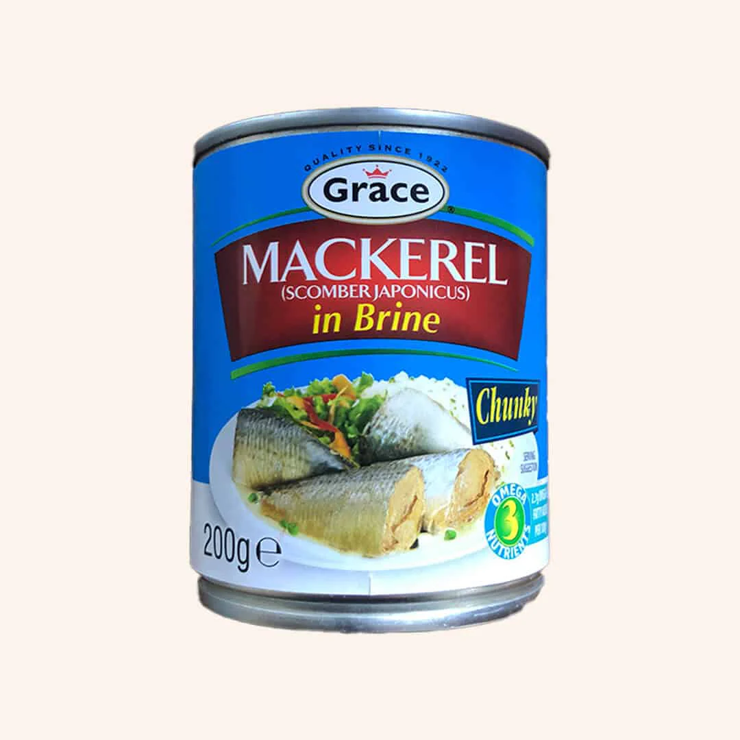 Grace Mackerel in Brine 12 x 200g