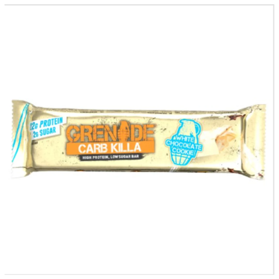 Grenade Carb Killa High Protein, Low Sugar Bar White Chocolate Cookie 60g x Case of 12