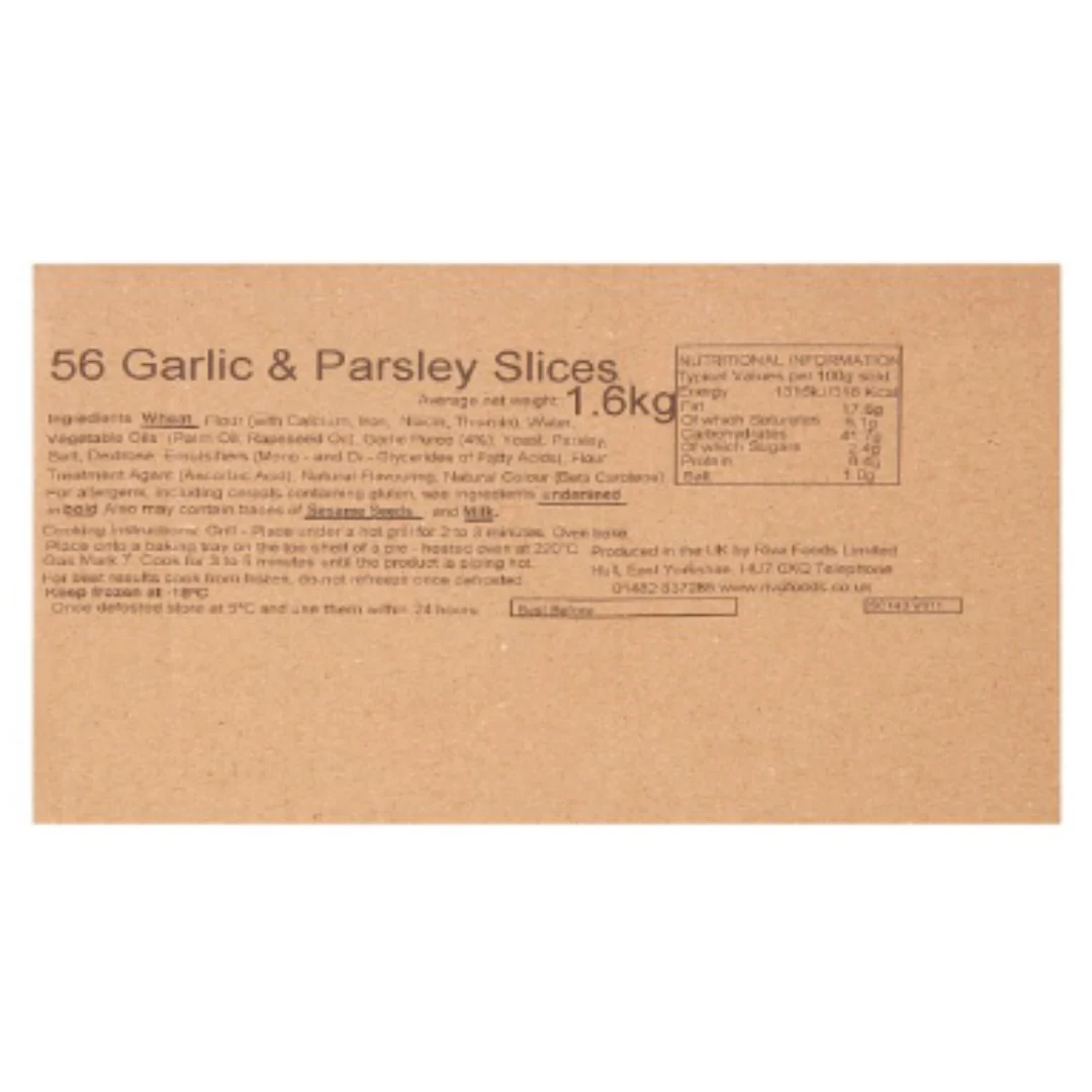 Garlic & Parsley Slices 1.6kg x 1 Pack