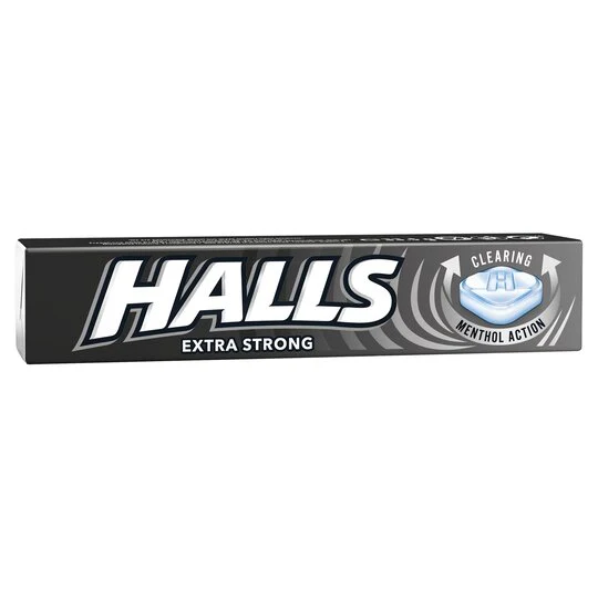20x Halls Dropsy Extra Strong