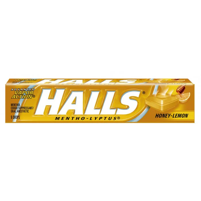 20x Halls Dropsy Honey And Lemon