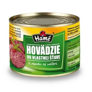 8x Hame Hovadzie Maso Vo Stave 400g