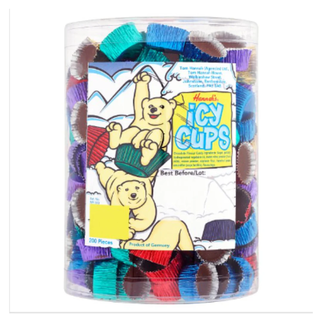 Hannah's Icy Cups 200 Pieces x Case of 1