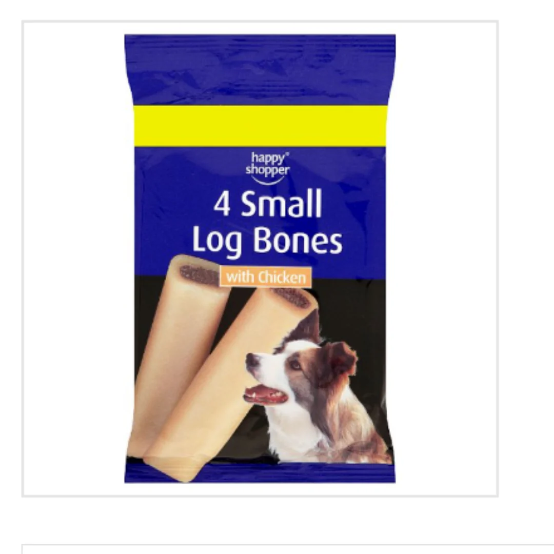 Happy Shopper 4 Small Log Bones with Chicken 180g x Case of 14