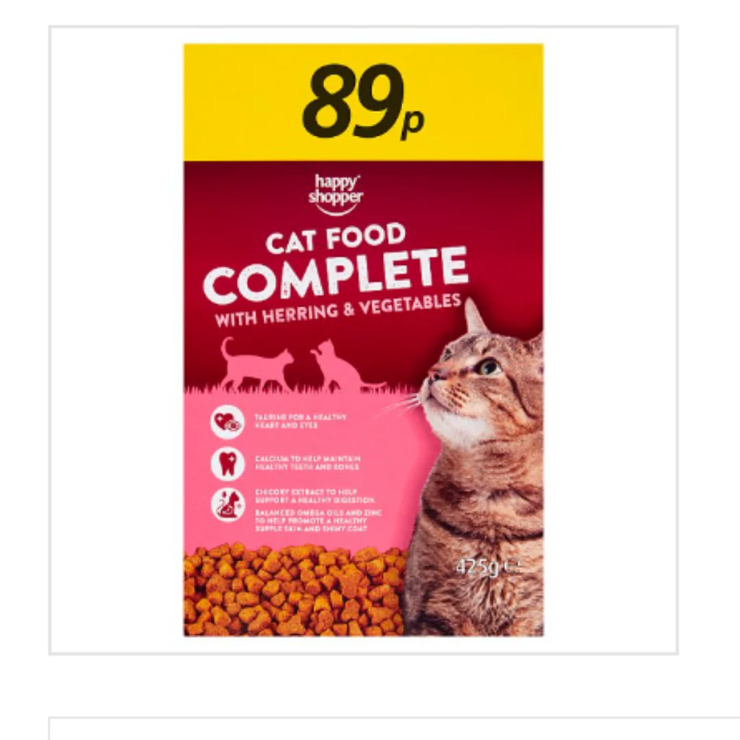 Happy Shopper Complete Cat Food with Herring & Vegetables 425g x Case of 8