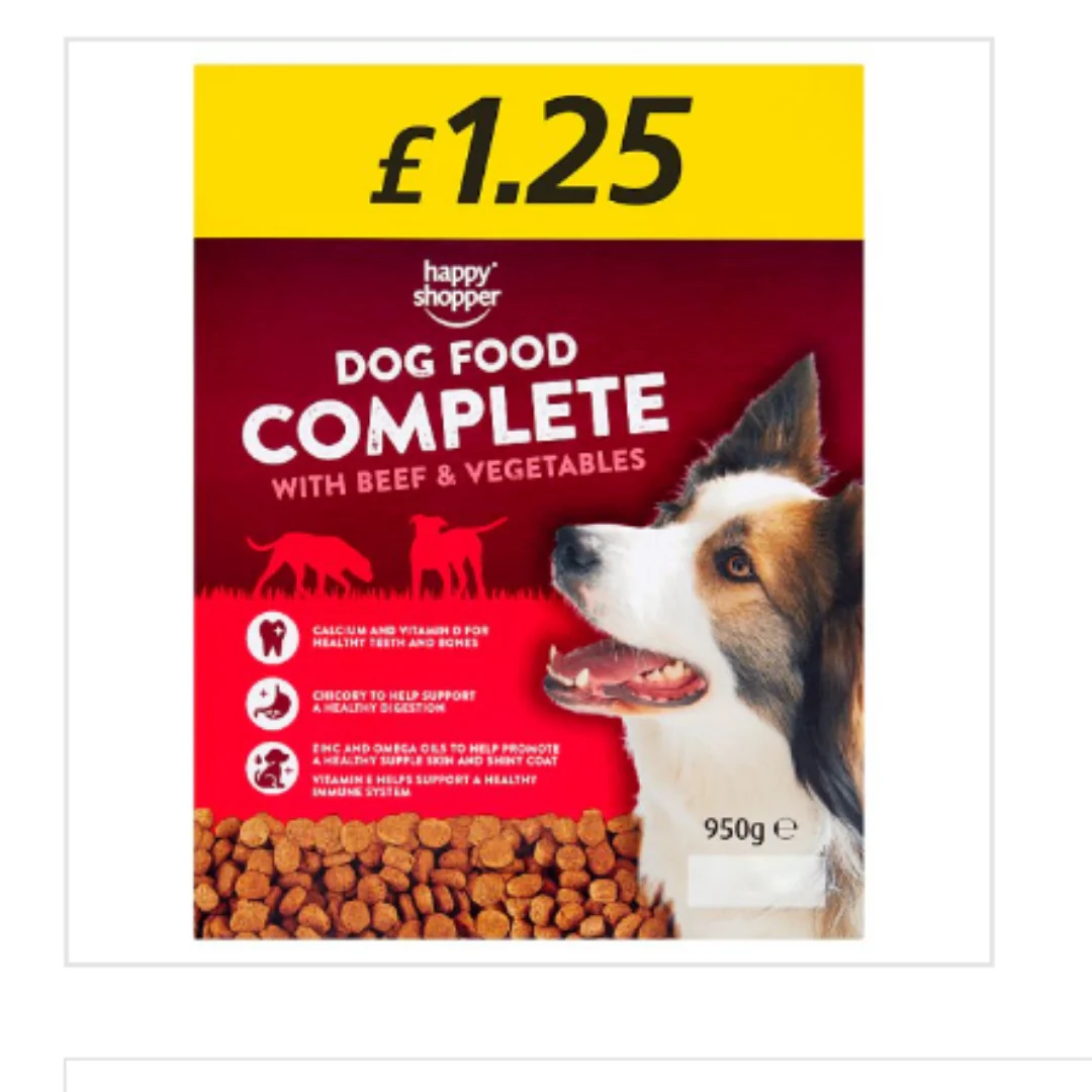 Happy Shopper Complete Dog Food with Beef & Vegetable 950g x 5 Case