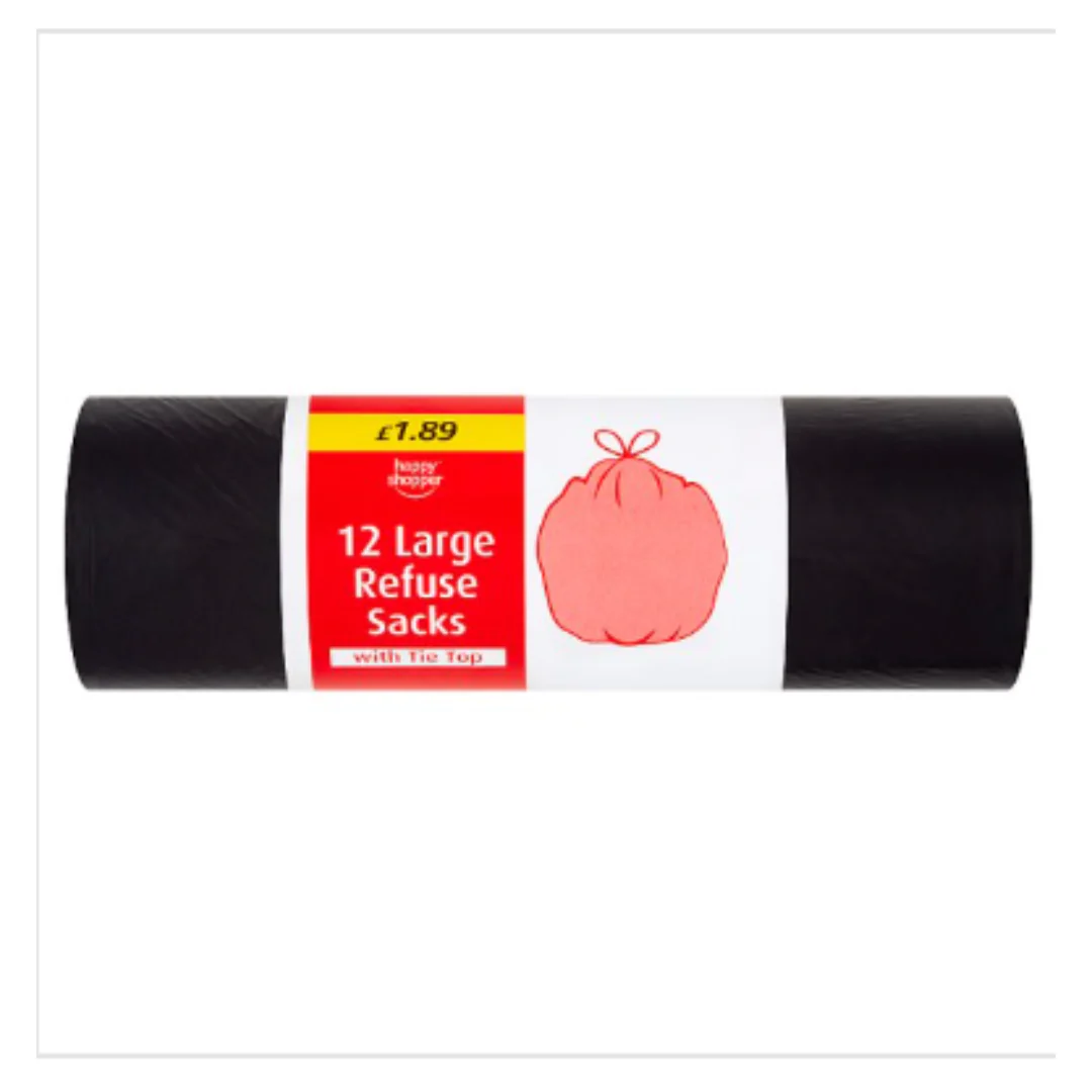 Happy Shopper 12 Large Refuse Sacks | Case of 15
